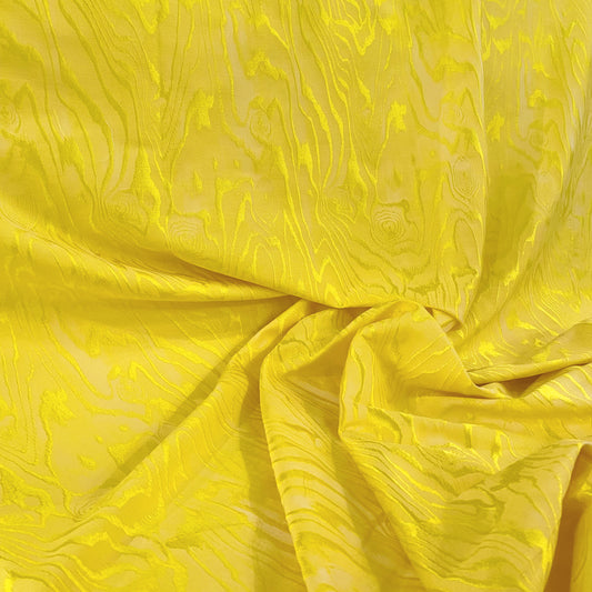 Contour Tree Wave Damask - Lime Yellow