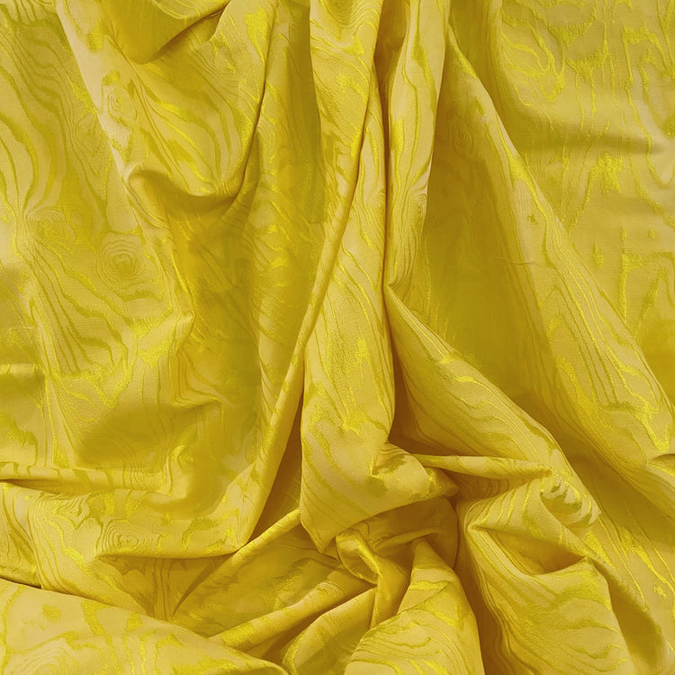 Contour Tree Wave Damask - Lime Yellow