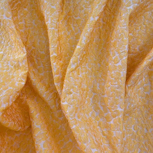 Raised Floral Jacquard - Yellow