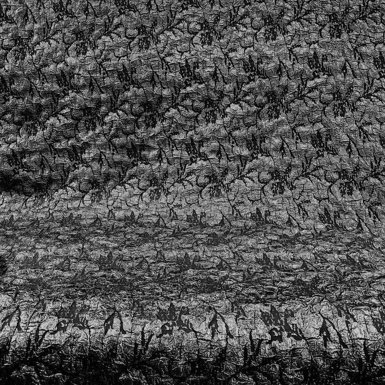 Crinkle Textured Cloqué - Black