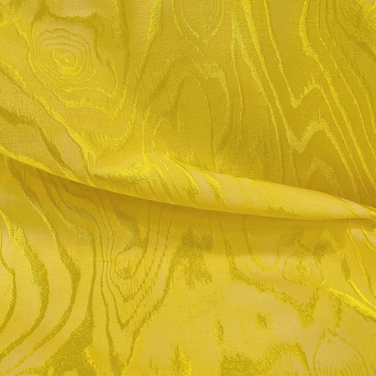 Contour Tree Wave Damask - Lime Yellow