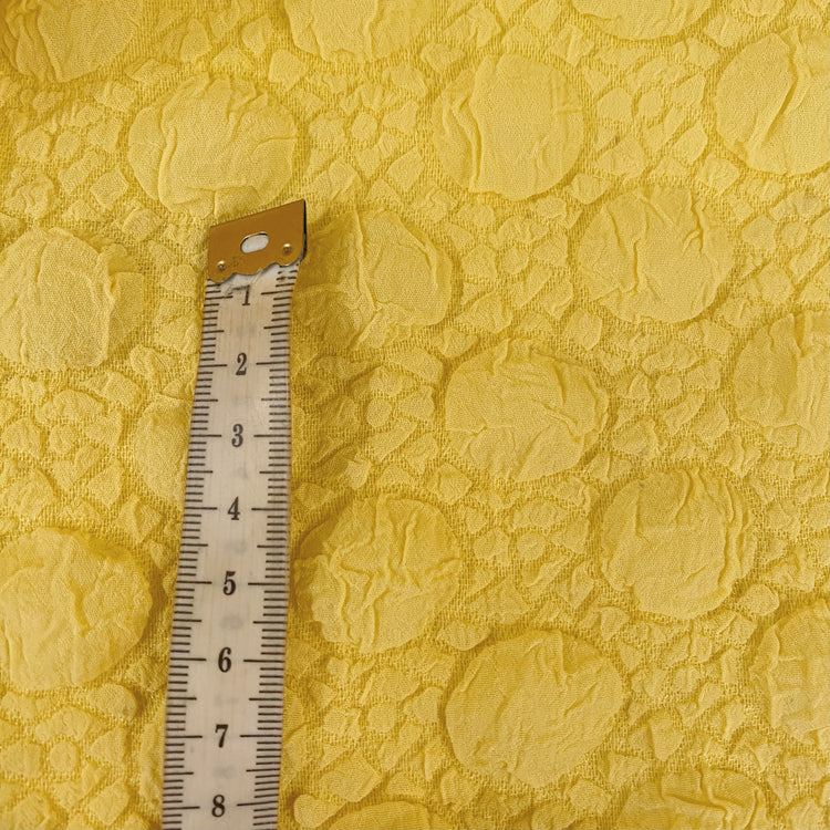Mosaic Polka Dot Bubble Cloqué - Lemon