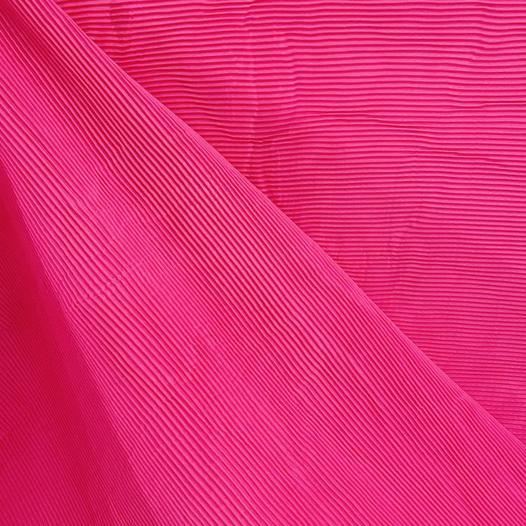 Accordion-Pleated Taffeta - Deep Pink