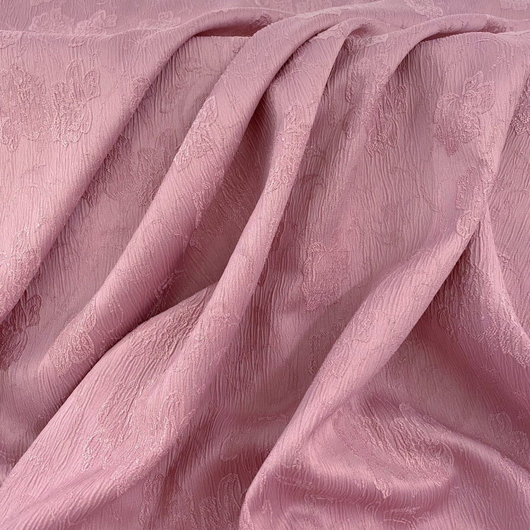 Rippled Floral Damask - Pink