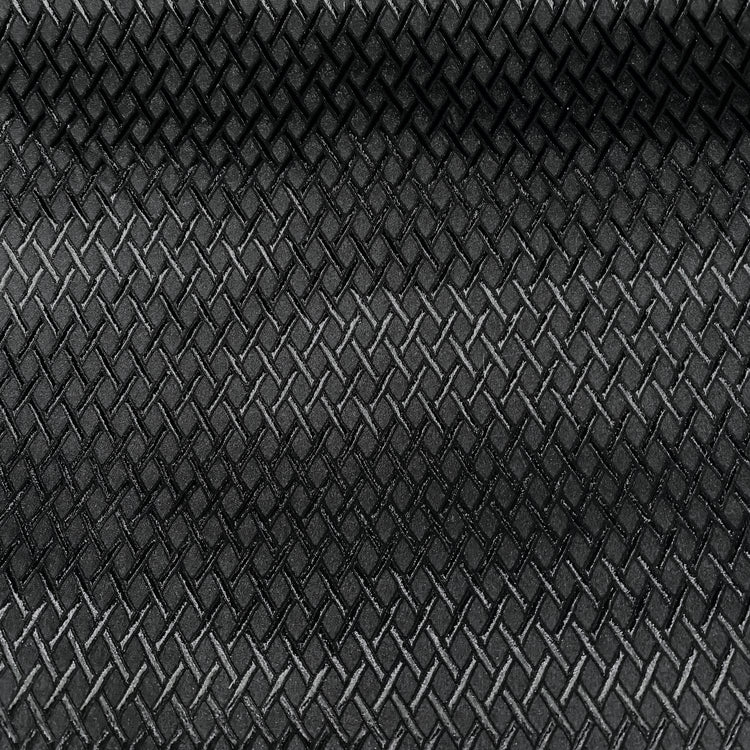 Diamond Hatch Poly/Spandex Damask - Black