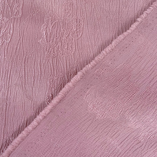Rippled Floral Damask - Pink
