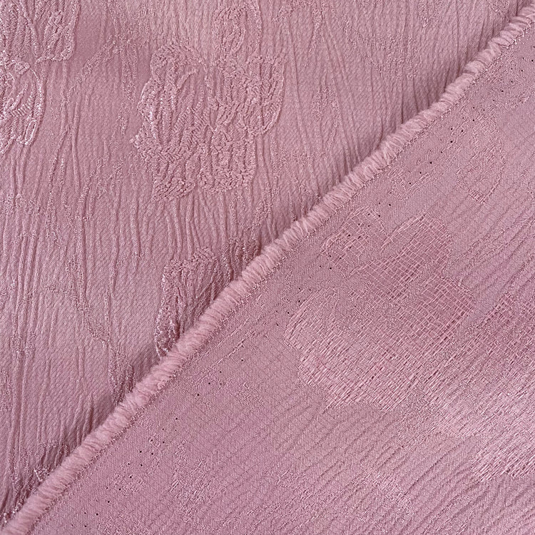 Rippled Floral Damask - Pink
