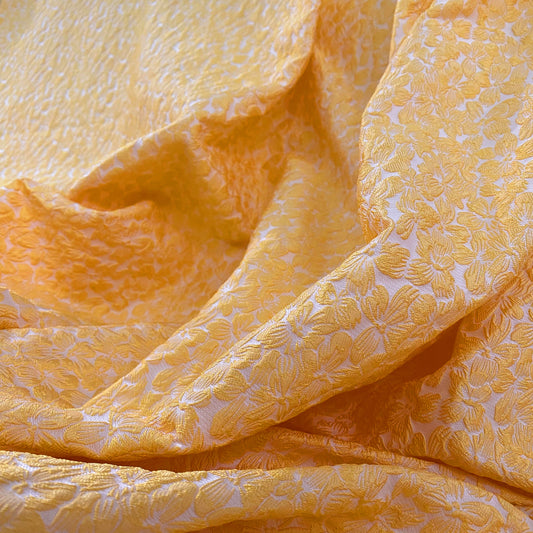 Raised Floral Jacquard - Yellow