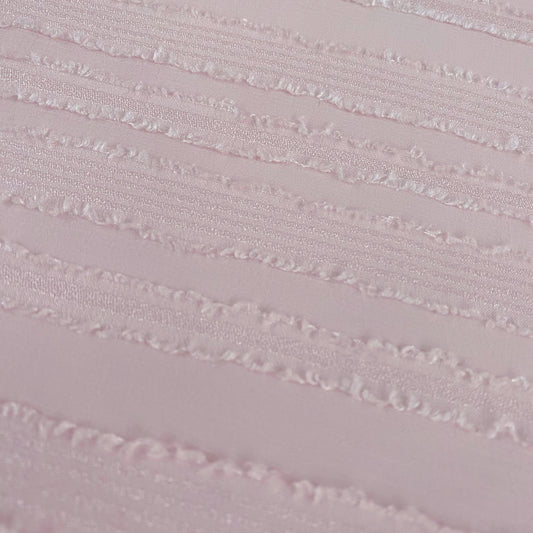 Flange Striped Sheer Crepon - Light Pink