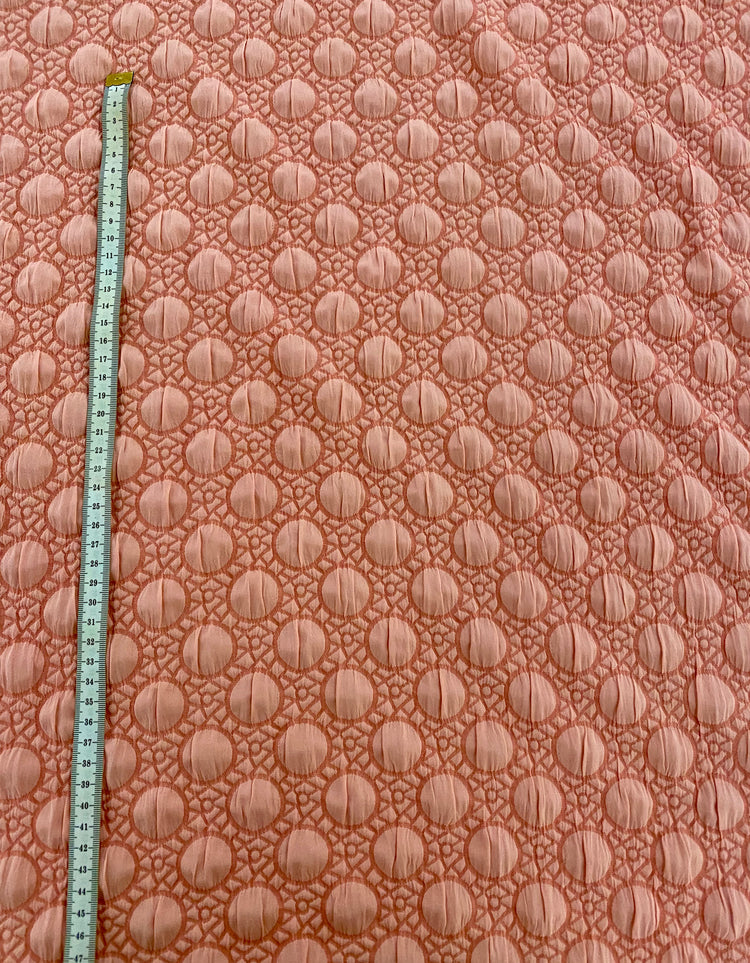 Stretch Bubble-Wrap Double Weave - Pink