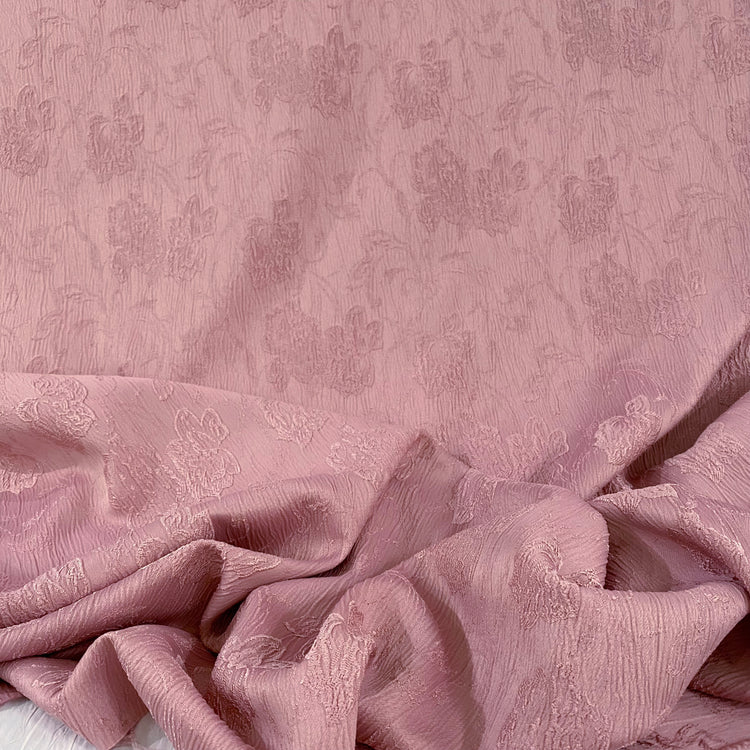 Rippled Floral Damask - Pink