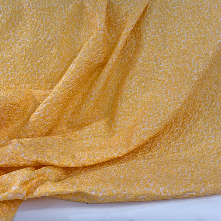 Raised Floral Jacquard - Yellow