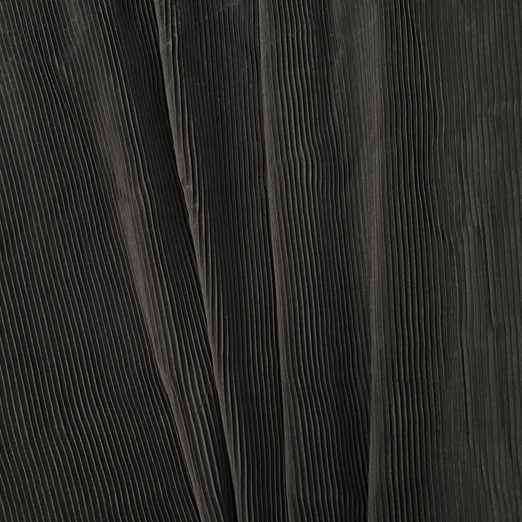 Accordion-Pleated Taffeta - Black