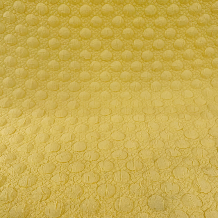 Mosaic Polka Dot Bubble Cloqué - Lemon