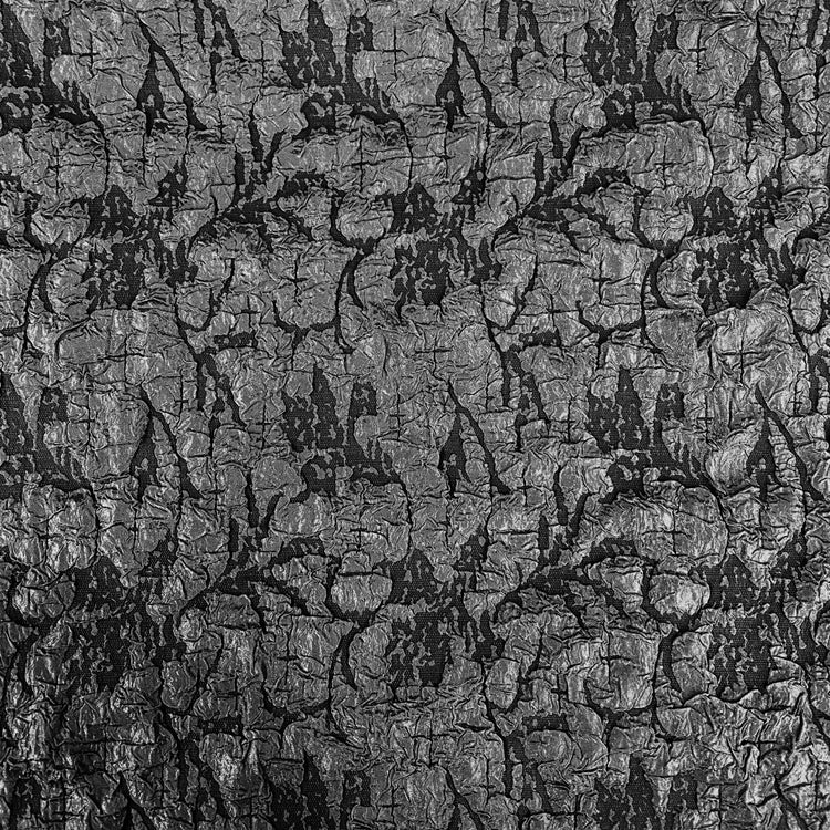 Crinkle Textured Cloqué - Black