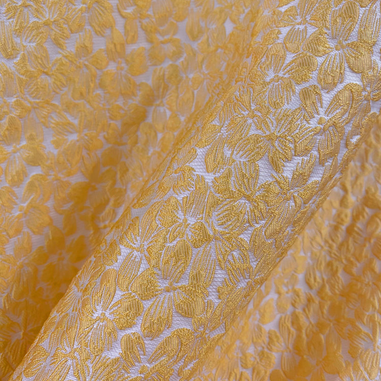 Raised Floral Jacquard - Yellow