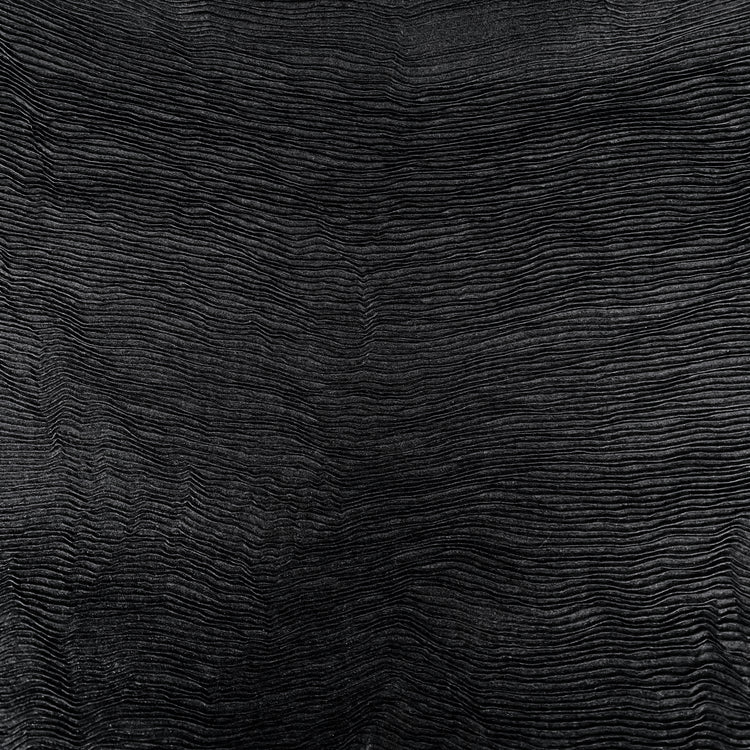 Bonded Plisse Poplin - Black