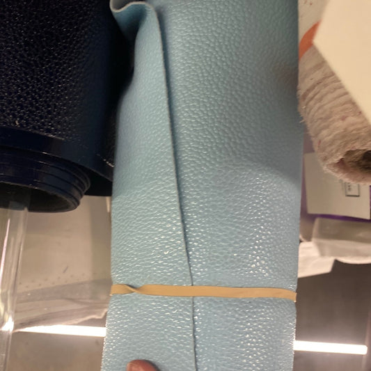 Snake Faux Leather - Fine Pattern - Powder Blue