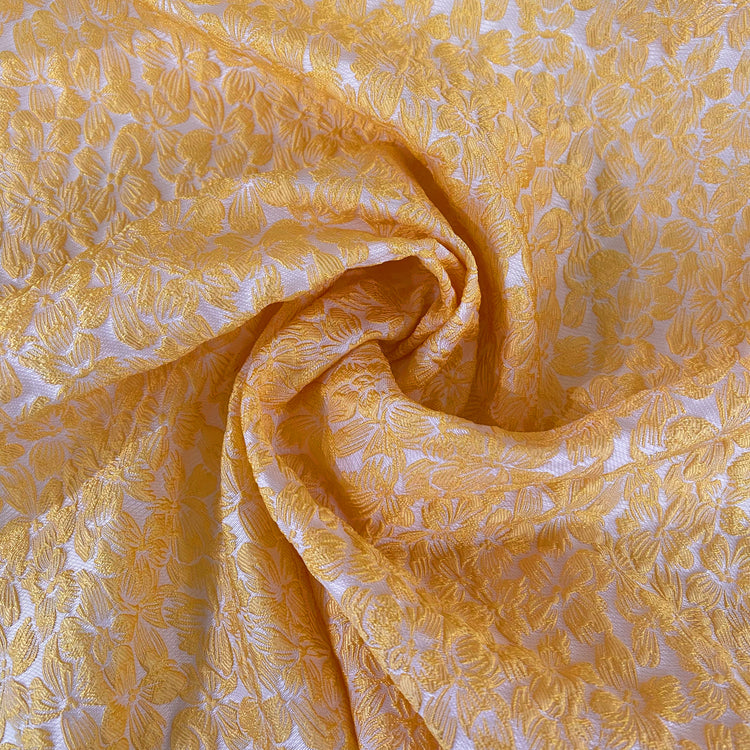 Raised Floral Jacquard - Yellow