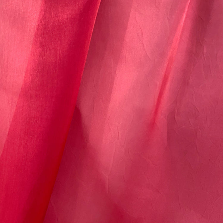 Iridescent Organza - Crimson Red