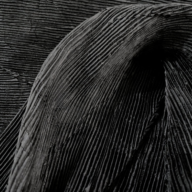 Crease-Pressed Plisse - Black