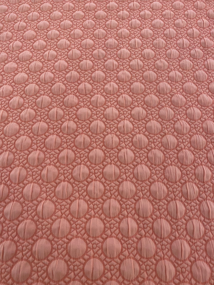 Stretch Bubble-Wrap Double Weave - Pink