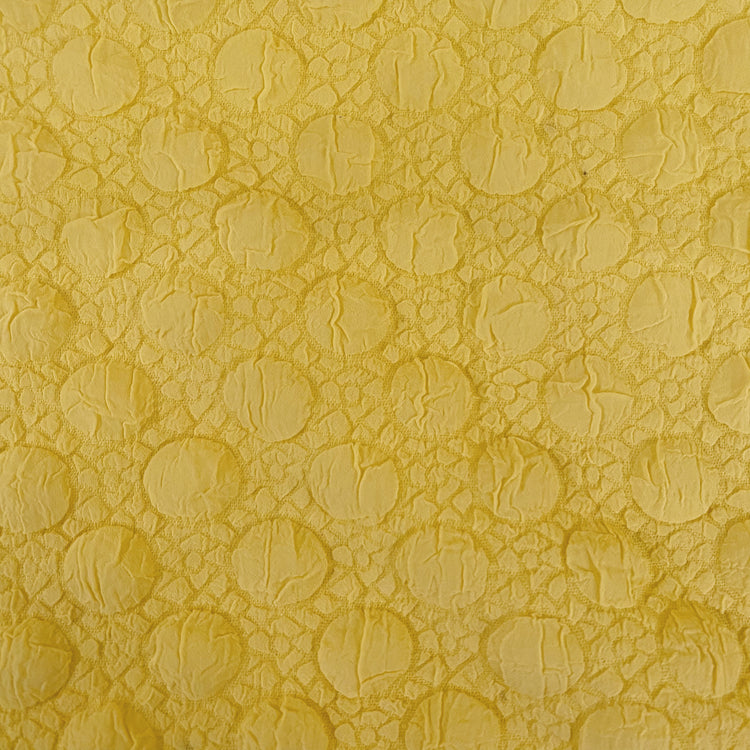Mosaic Polka Dot Bubble Cloqué - Lemon