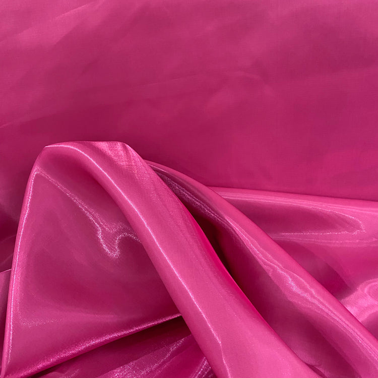 Shimmering Lake Satin - Deep Pink