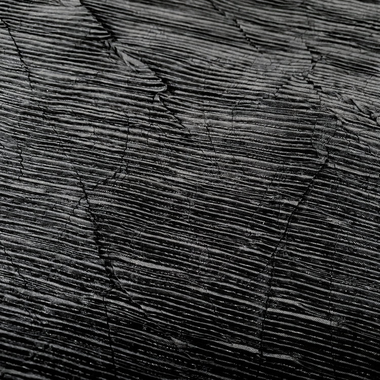 Crease-Pressed Plisse - Black