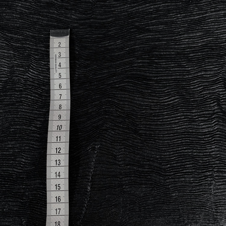 Bonded Plisse Poplin - Black