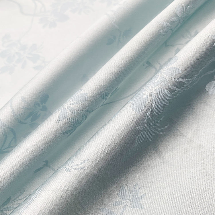 Satin Orchid Damask - Powder Blue