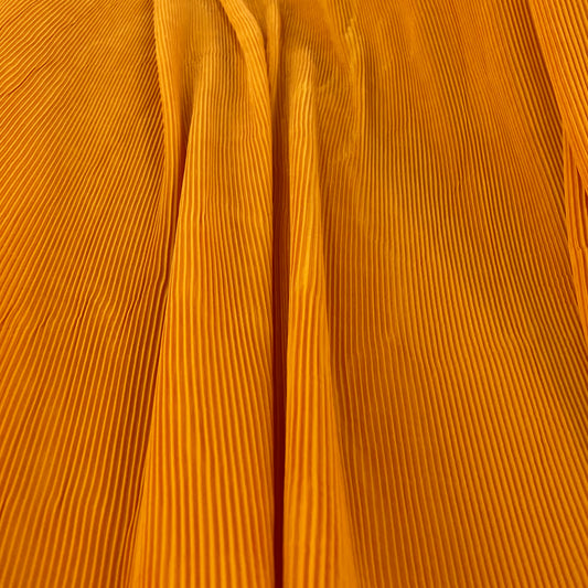 Accordion-Pleated Taffeta - Dark Orange