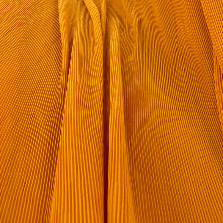 Accordion-Pleated Taffeta - Dark Orange