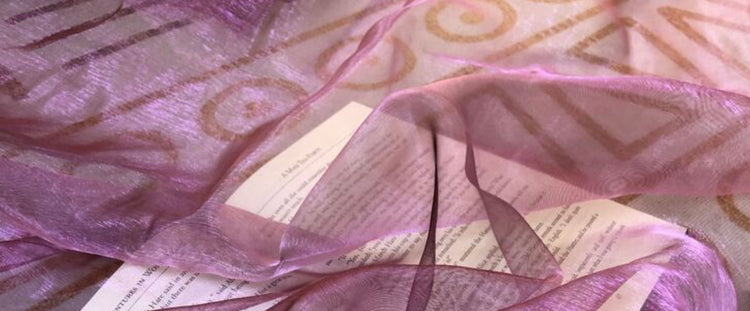 Shot Organza - Violet / Black