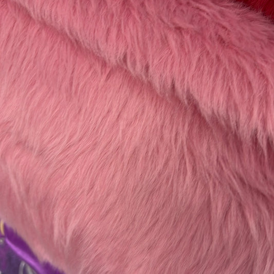 Faux Mink Fur - Short Medium Pile - Pink