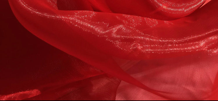 Plain Organza - Red
