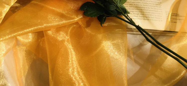 Metallic Organza - Yellow Gold