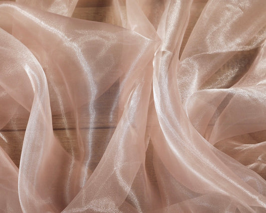 Metallic Organza - Antique White