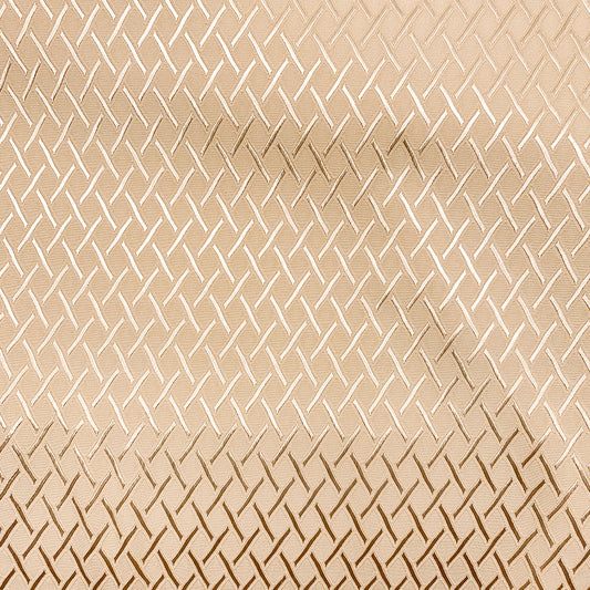 Diamond Hatch Poly/Spandex Damask - Cornsilk