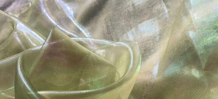 Holographic Organza - Pale Green/Holographic