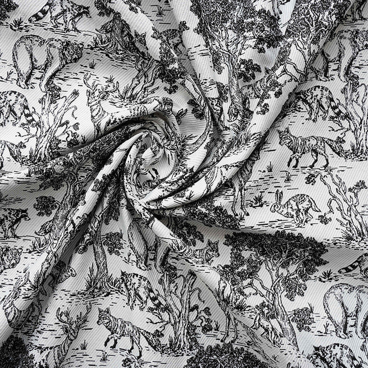 Forest Jacquard - White/Black
