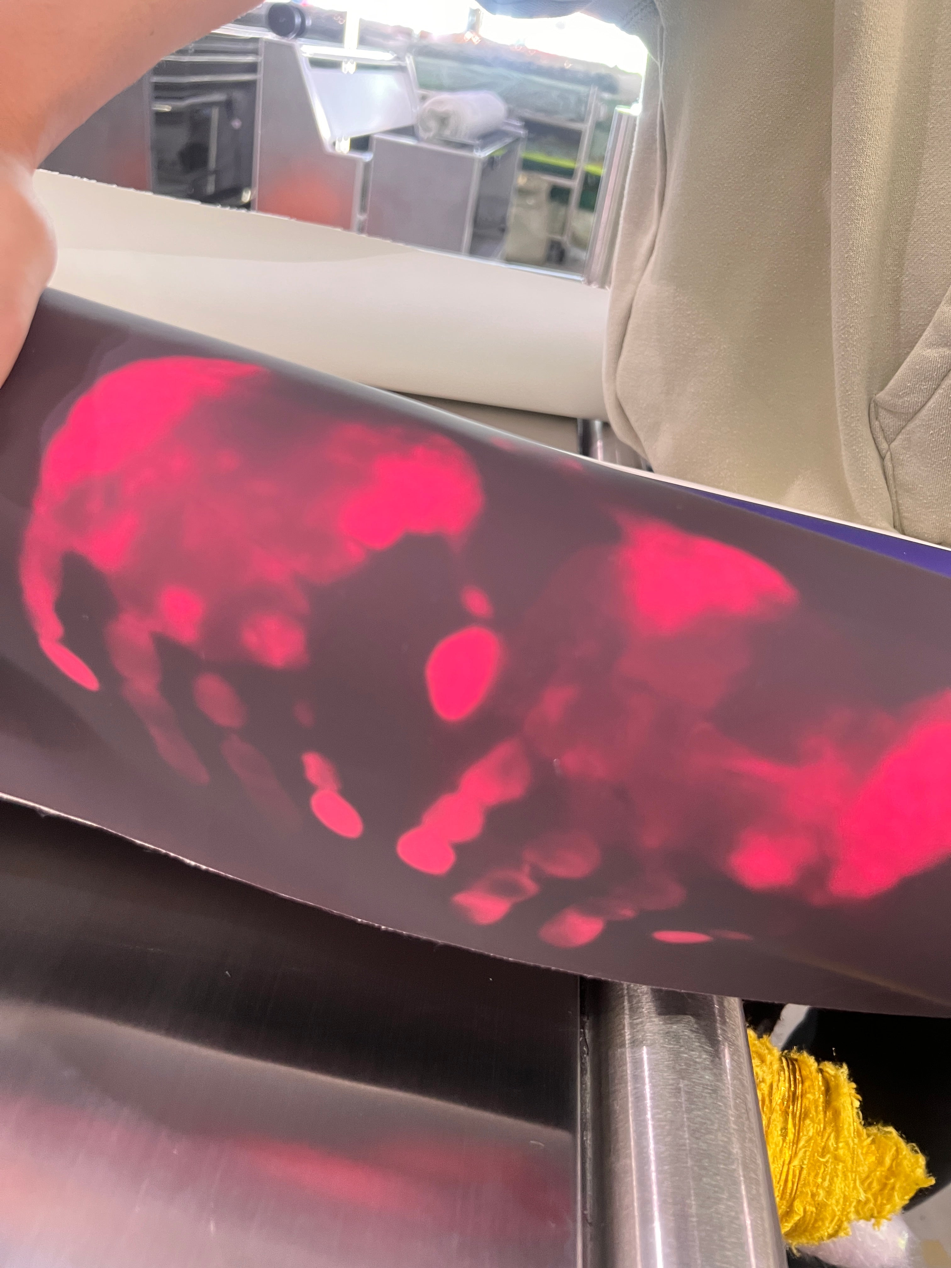 Chromorphic Cotton/PU Thermochromic Black/Pink