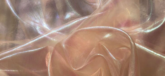Holographic Organza - Light Salmon