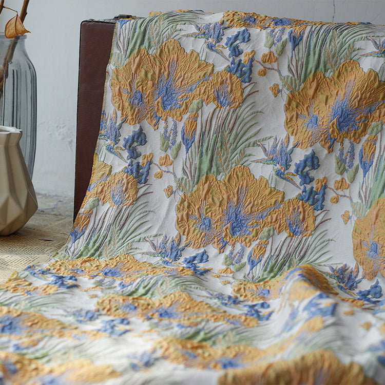 Wild Iris Jacquard - Green/Yellow
