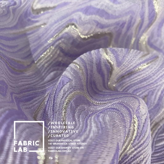 Discover the Elegance of "Contour Wave Motif Brocade" at Fabric Lab, Fitzroy, Melbourne