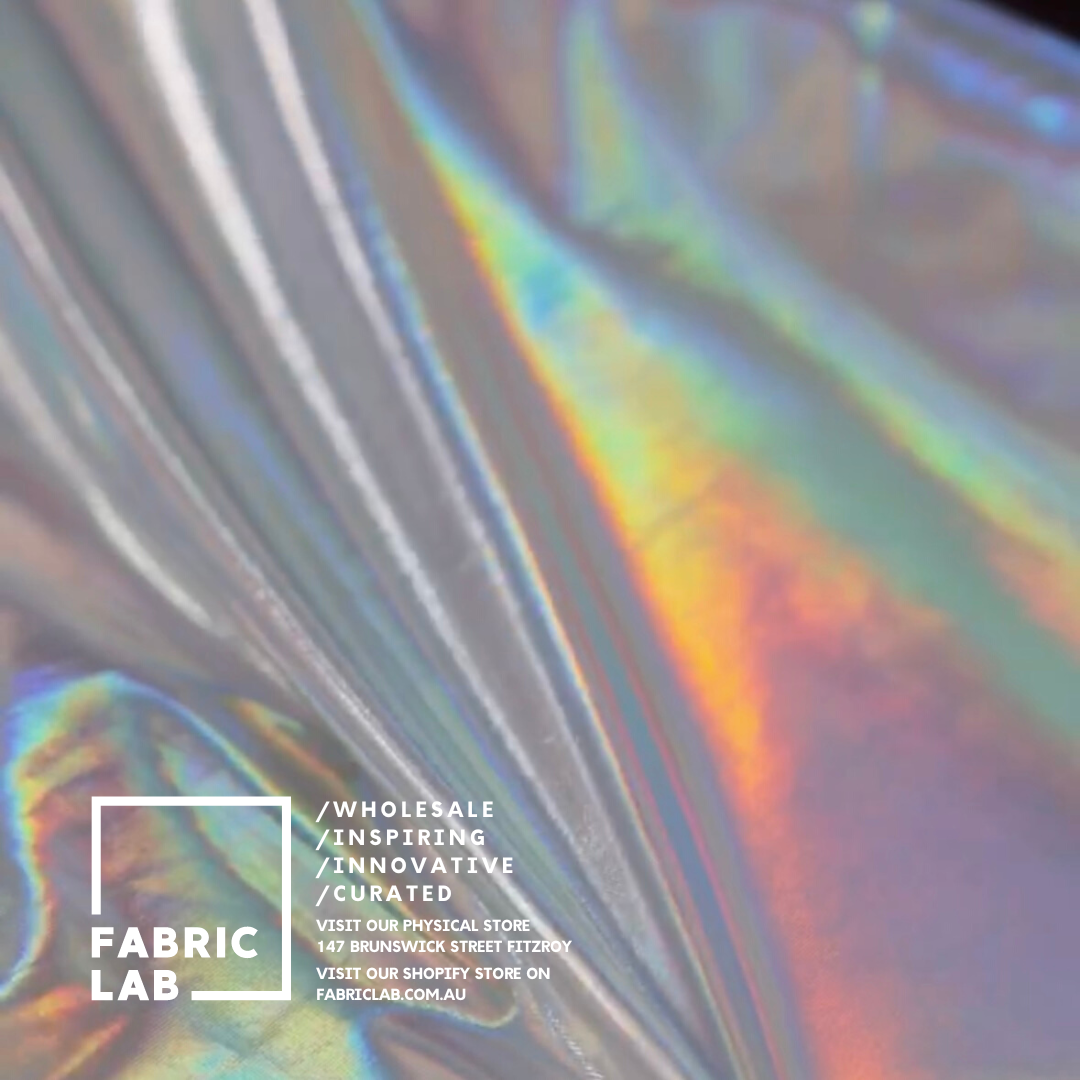 Unveiling the Allure of "Holographic Foiled Stretch Jersey" in Fabric Lab