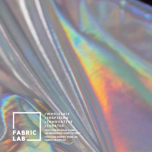 Unveiling the Allure of "Holographic Foiled Stretch Jersey" in Fabric Lab