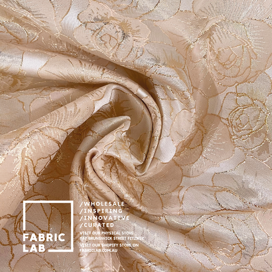 Discover the Raised Edge Rose Motif Brocade Fabric Lab in Fitzroy, Melbourne