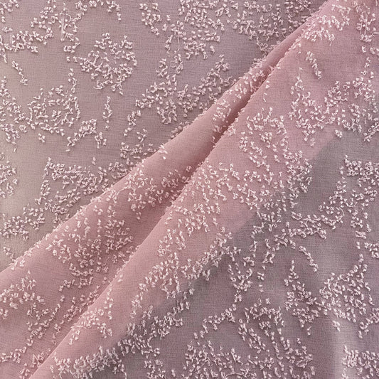 Sheer Crepe - Cut Pile-Insert - Pink