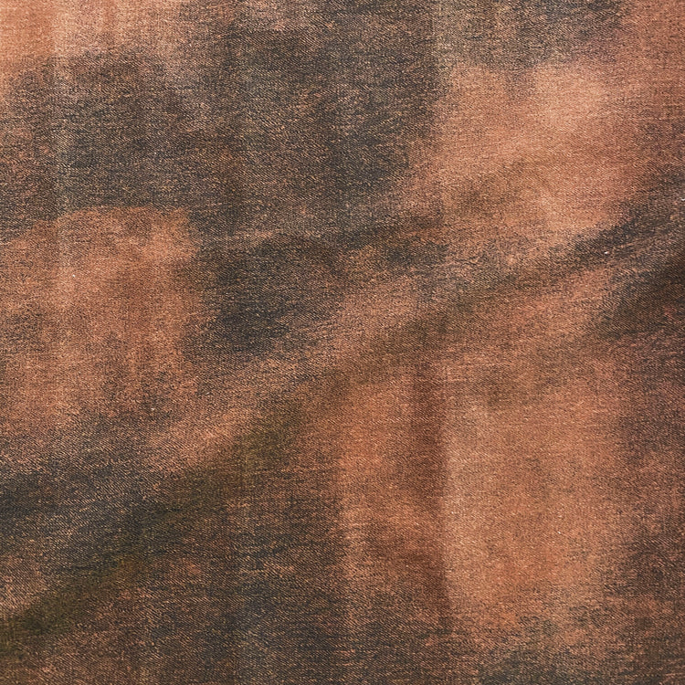 Vintage Fade Print Denim - Saddle Brown / Dark Brown